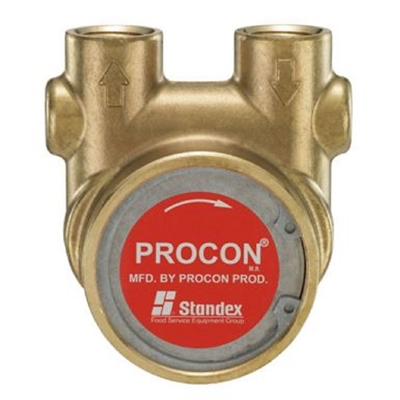 Procon 104E265F12XX Brass Rotary Vane Water Pump, 265 GPH, no pressure